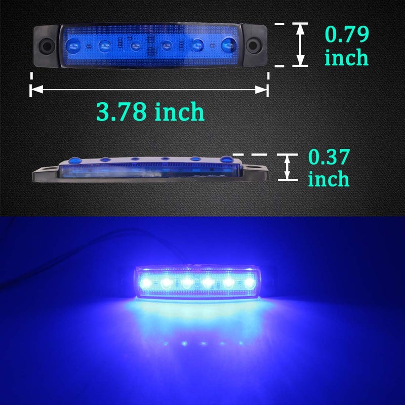 Botepon 8Pcs Led Rock Lights, Strip Lights, Wheel Well Lights, Led Underglow Kit for Golf Cart, Jeep Wrangler, RZR, Offroad, F150, F250, Snowmobile (Blue) - Image 2
